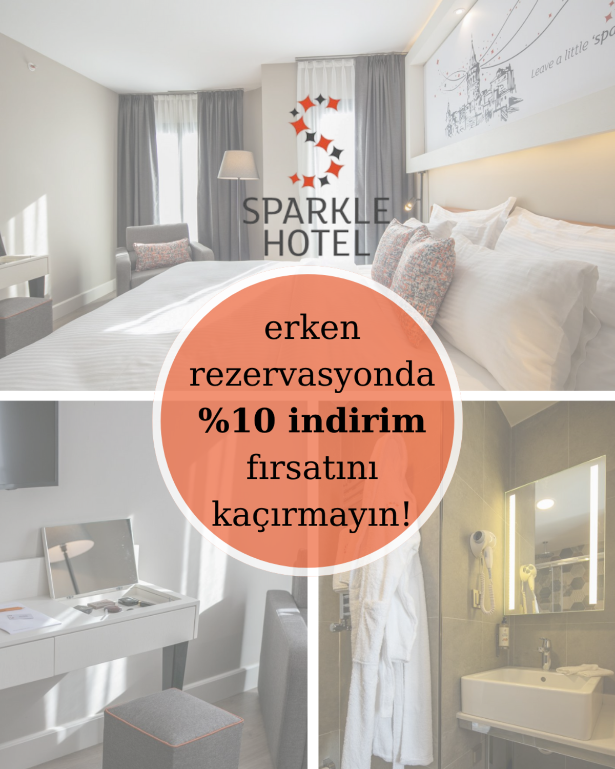 Erken rezervasyonda %10 indirim fırsatı – Sparkle Hotel yaz kampanyası